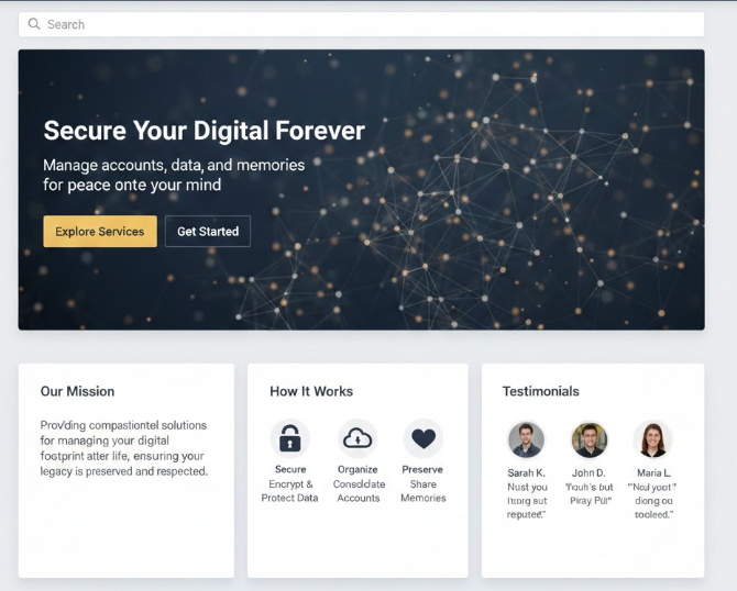 사후 디지털 정보 관리 프로그램